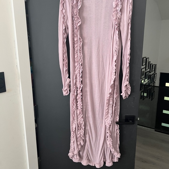 Free people get it girl lavender maxi top cardigan - Picture 5 of 9